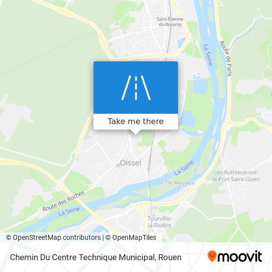 Mapa Chemin Du Centre Technique Municipal