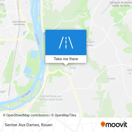 Sentier Aux Dames map