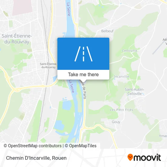 Chemin D'Incarville map