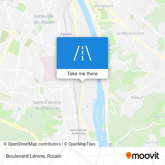 Boulevard Lénine map