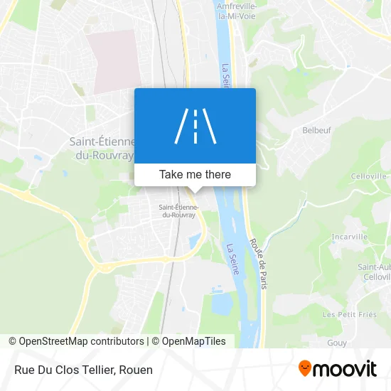 Rue Du Clos Tellier map