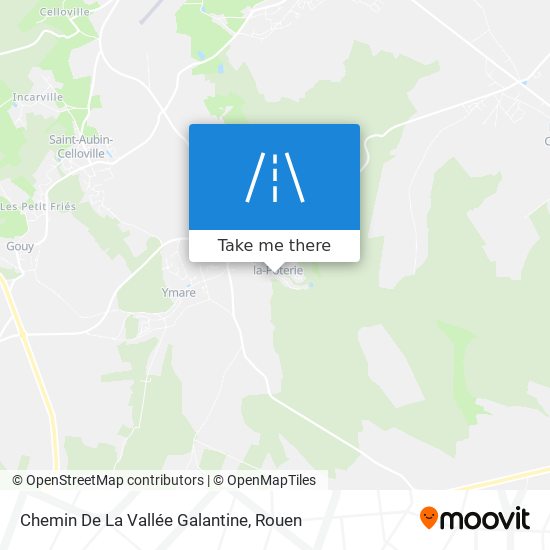 Mapa Chemin De La Vallée Galantine