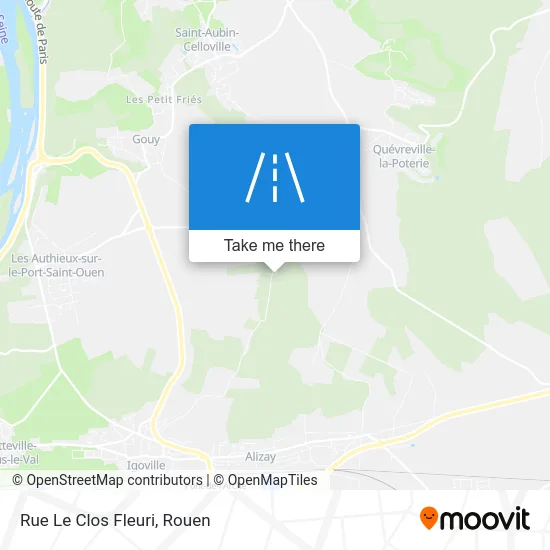 Rue Le Clos Fleuri map