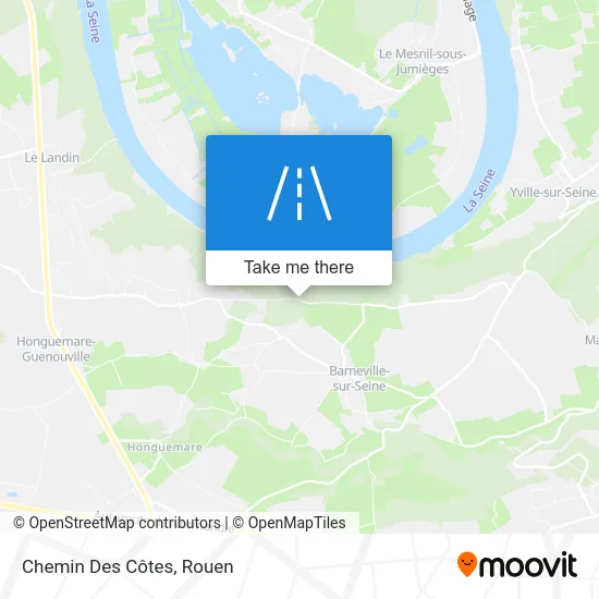 Chemin Des Côtes map