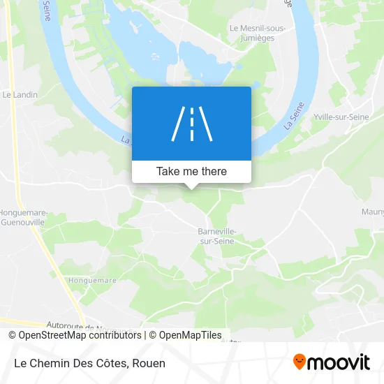 Le Chemin Des Côtes map