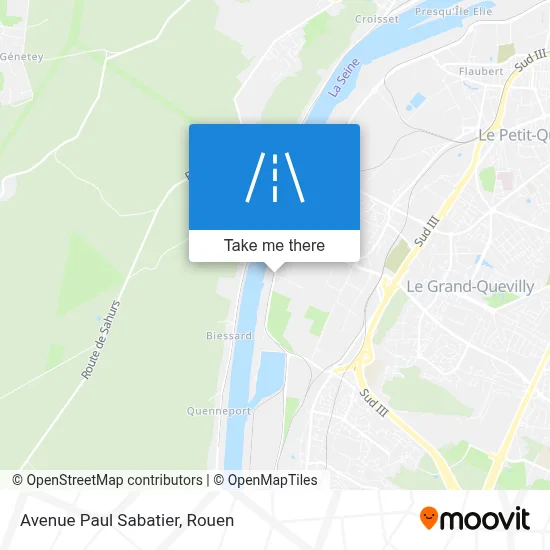 Avenue Paul Sabatier map