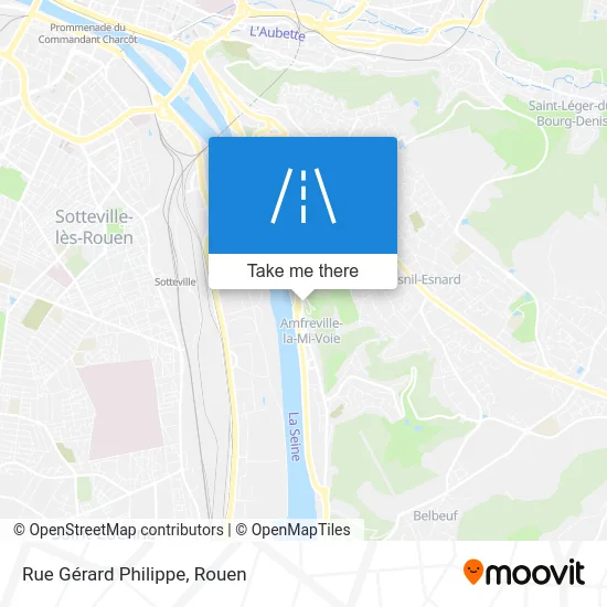 Rue Gérard Philippe map