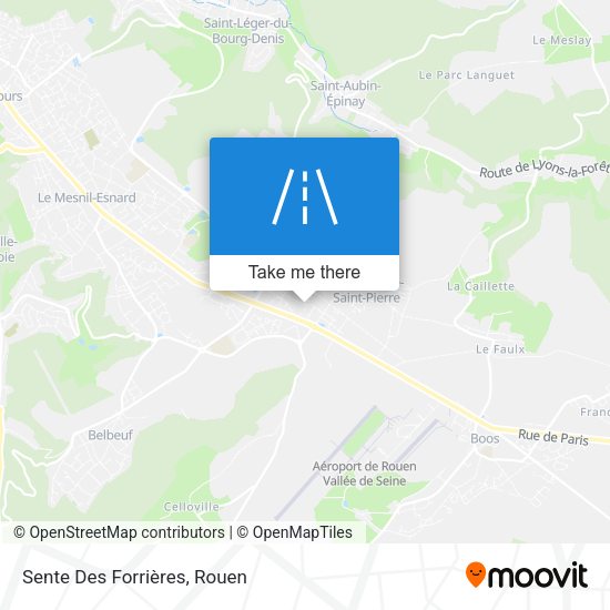 Sente Des Forrières map