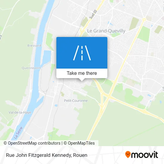 Rue John Fitzgerald Kennedy map