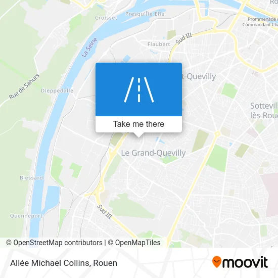 Allée Michael Collins map