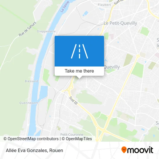 Allée Eva Gonzales map