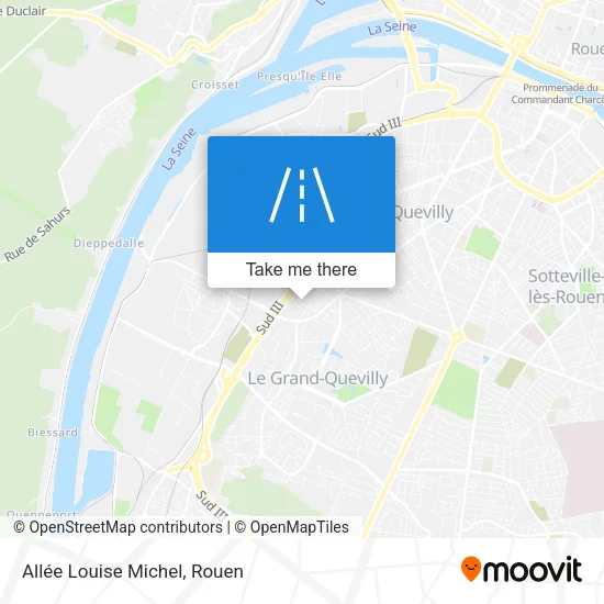 Allée Louise Michel map