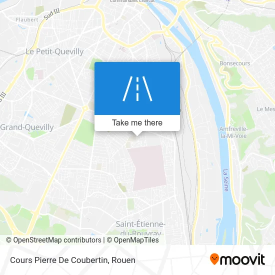 Cours Pierre De Coubertin map