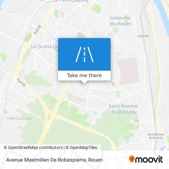 Mapa Avenue Maximilien De Robespierre