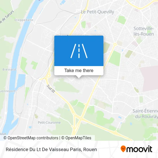Résidence Du Lt De Vaisseau Paris map