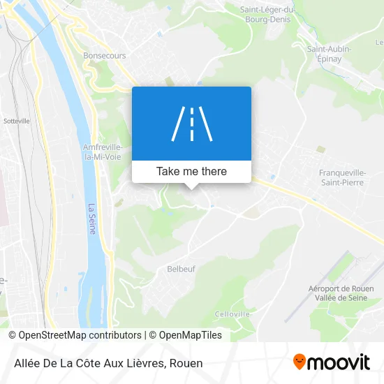 Allée De La Côte Aux Lièvres map