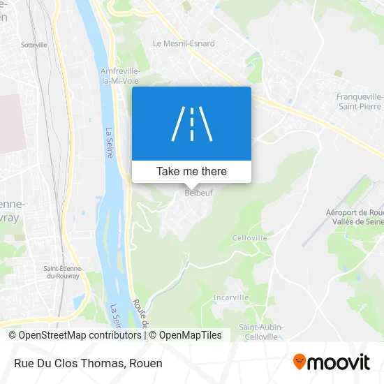 Rue Du Clos Thomas map