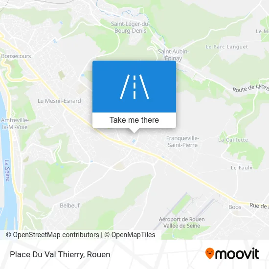 Place Du Val Thierry map