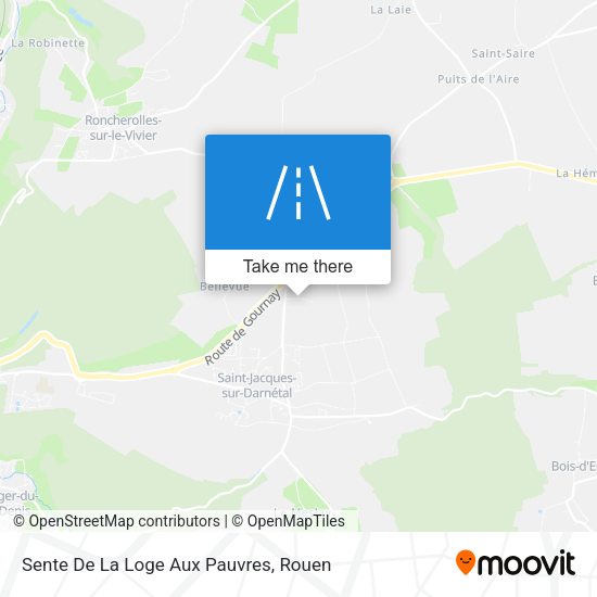 Sente De La Loge Aux Pauvres map