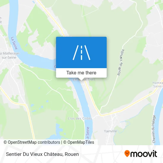 Sentier Du Vieux Château map