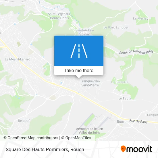 Square Des Hauts Pommiers map