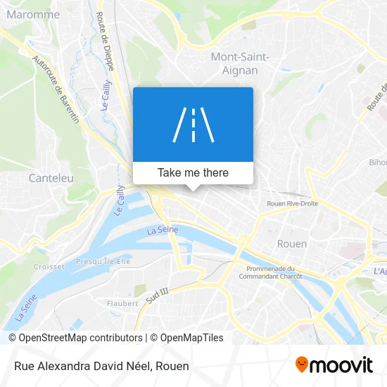 Rue Alexandra David Néel map