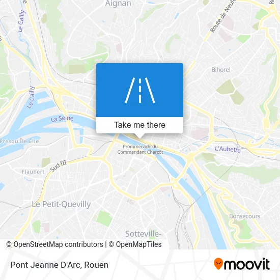 Pont Jeanne D'Arc map