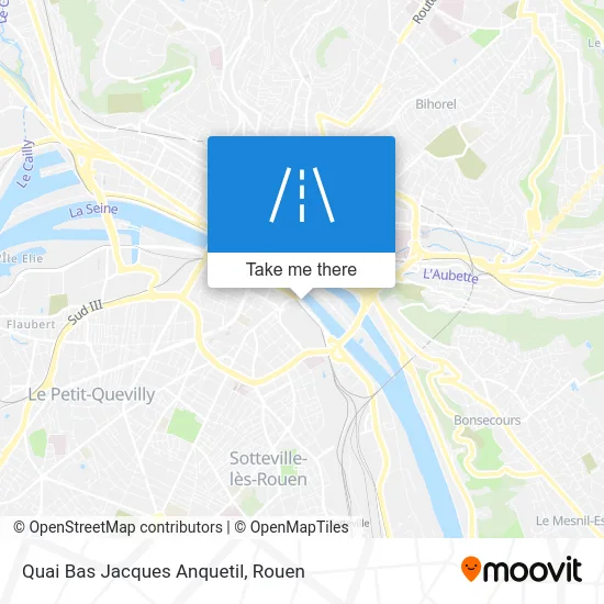 Quai Bas Jacques Anquetil map