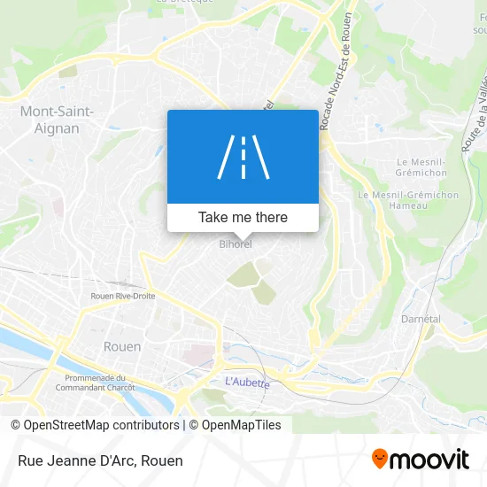 Rue Jeanne D'Arc map