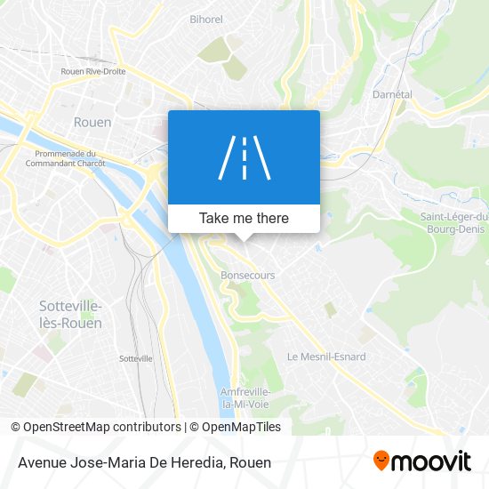 Mapa Avenue Jose-Maria De Heredia