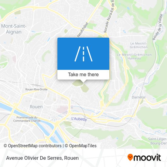 Avenue Olivier De Serres map