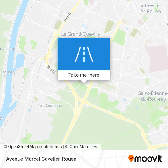 Avenue Marcel Cavelier map