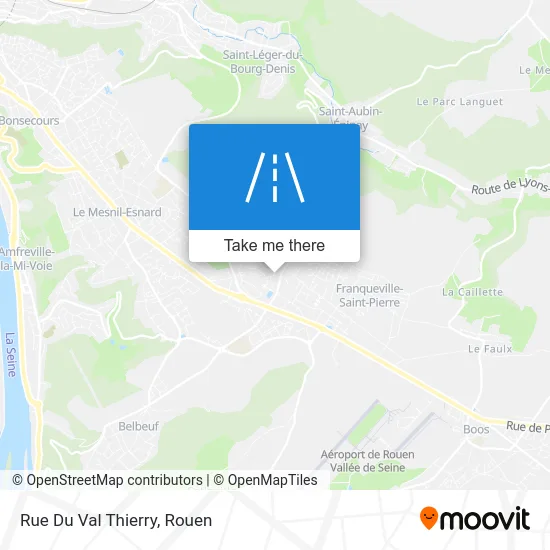 Rue Du Val Thierry map