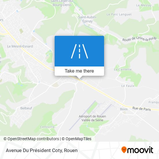 Mapa Avenue Du Président Coty