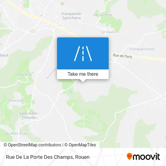 Rue De La Porte Des Champs map