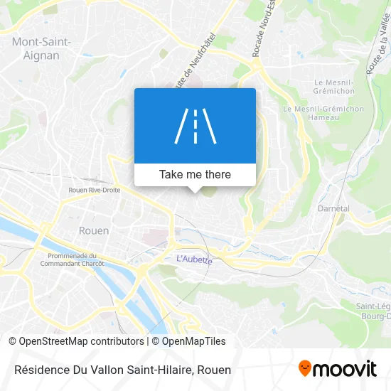 Résidence Du Vallon Saint-Hilaire map