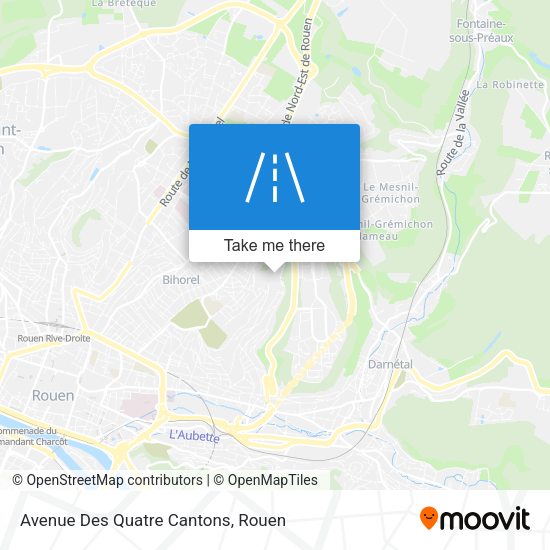 Avenue Des Quatre Cantons map