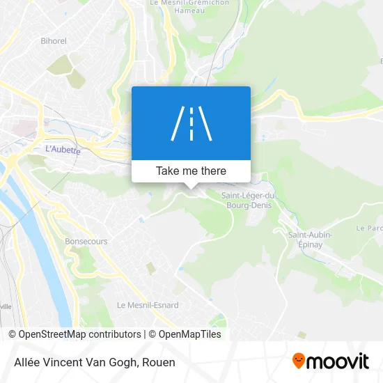 Allée Vincent Van Gogh map