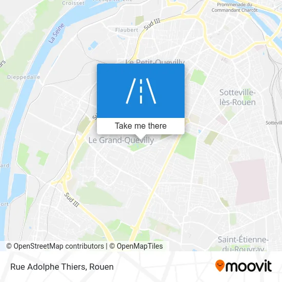 Rue Adolphe Thiers map