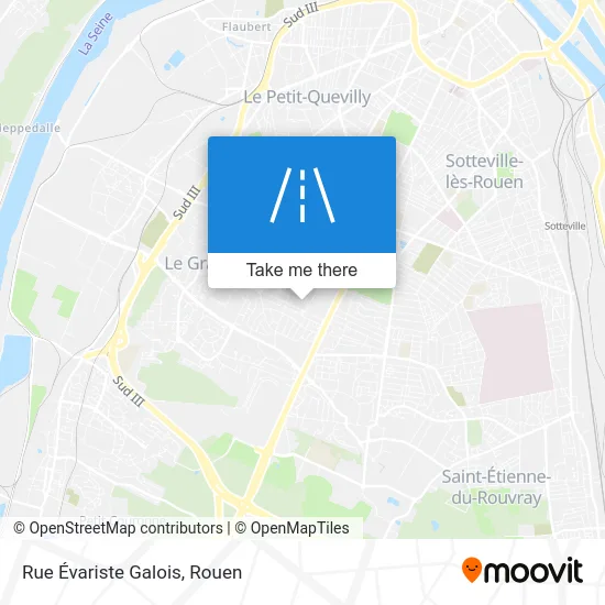 Rue Évariste Galois map