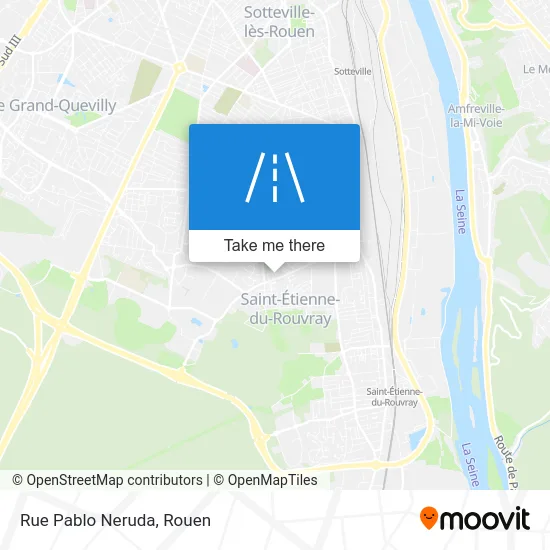 Rue Pablo Neruda map