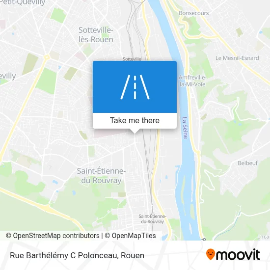 Rue Barthélémy C Polonceau map
