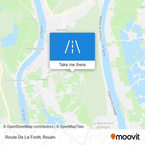 Route De La Forêt map