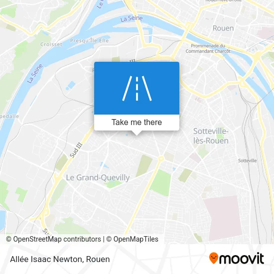 Allée Isaac Newton map