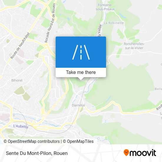 Sente Du Mont-Pilon map