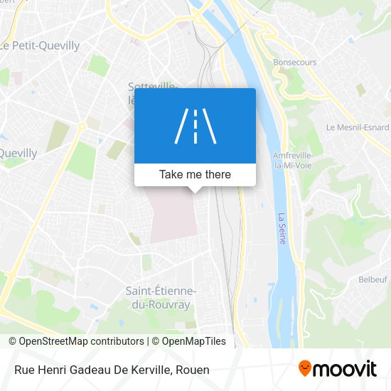 Rue Henri Gadeau De Kerville map