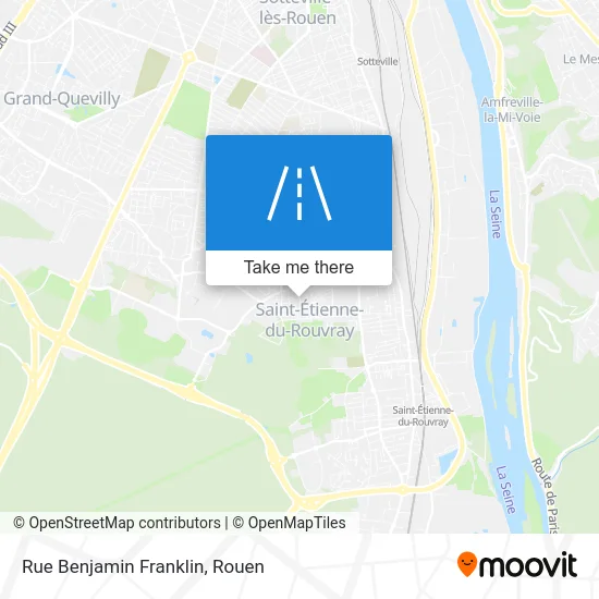 Rue Benjamin Franklin map