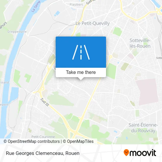 Rue Georges Clemenceau map