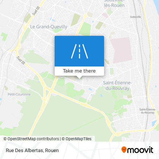 Rue Des Albertas map