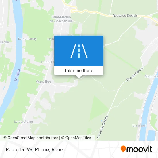 Route Du Val Phenix map